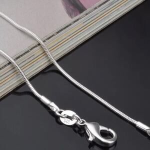 COPY - 925 sterling silver necklace 18 inches 1MM silver plated